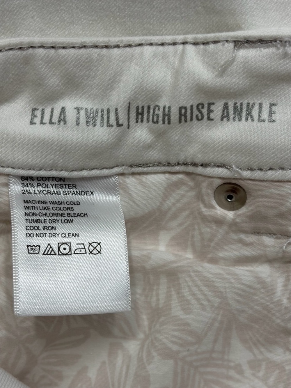 Tommy Babama Ella High-Rise Skinny Ankle Jeans White size 6/28 - Picture 8 of 15